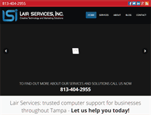 Tablet Screenshot of lairservices.com